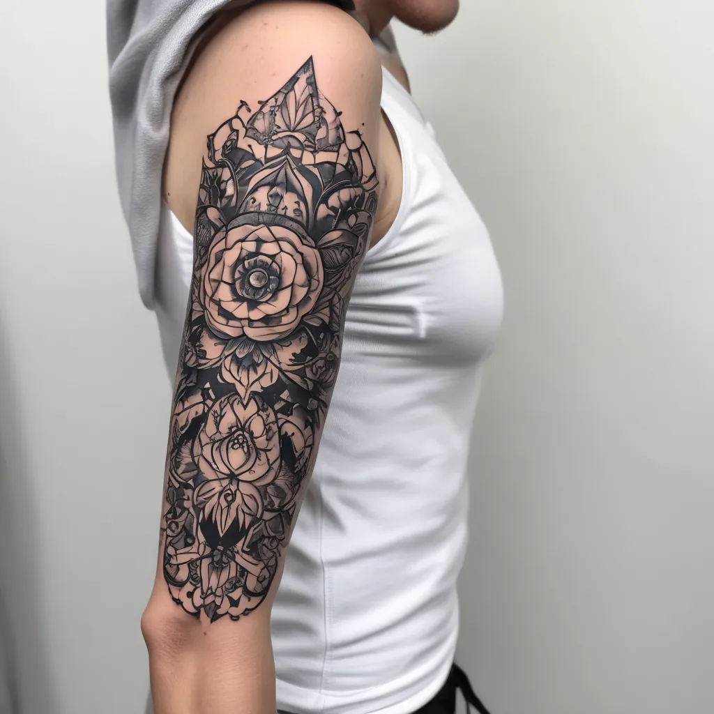 Tatuagem no antebraço, parte externa татуировка