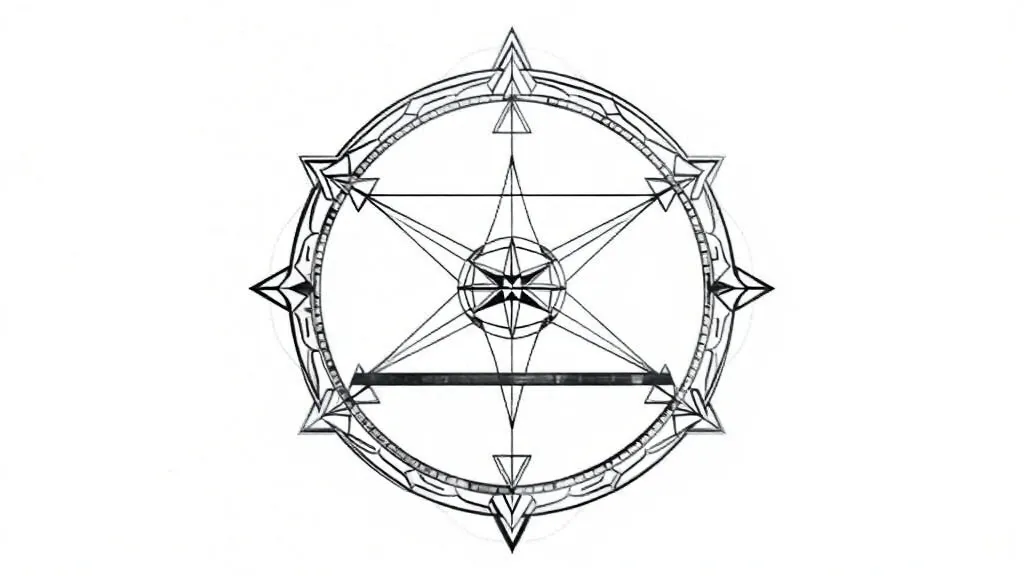 Foucault pendulum  tatoeage