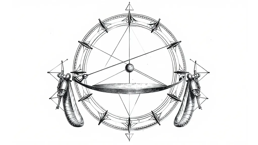 Foucault pendulum without too much details tatoeage