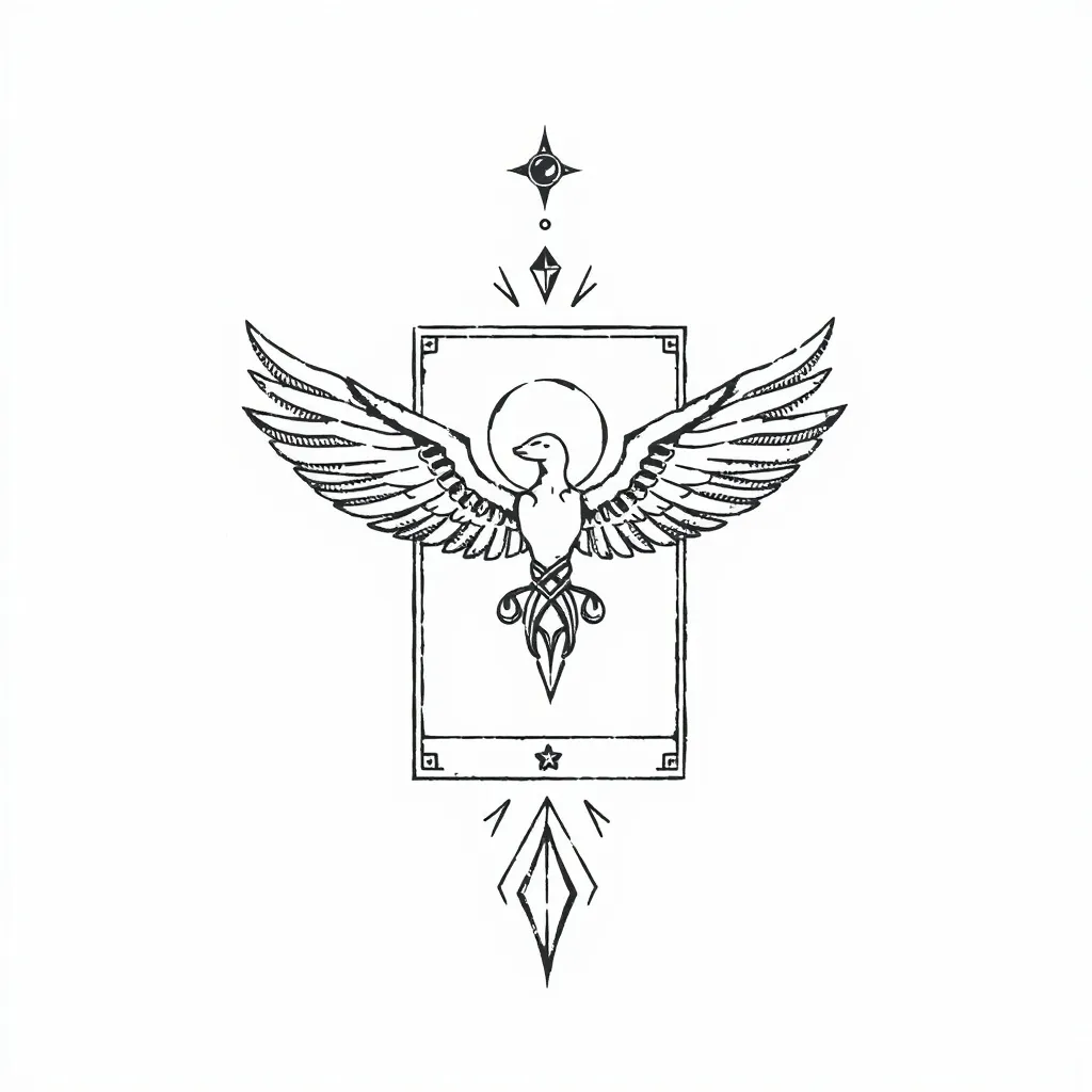 Freedom,Tarot cards  Tätowierung