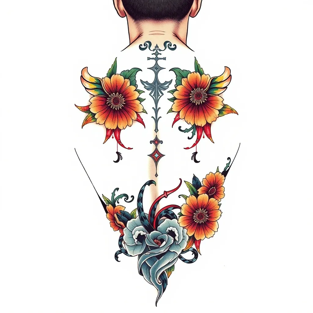 满背 tattoo