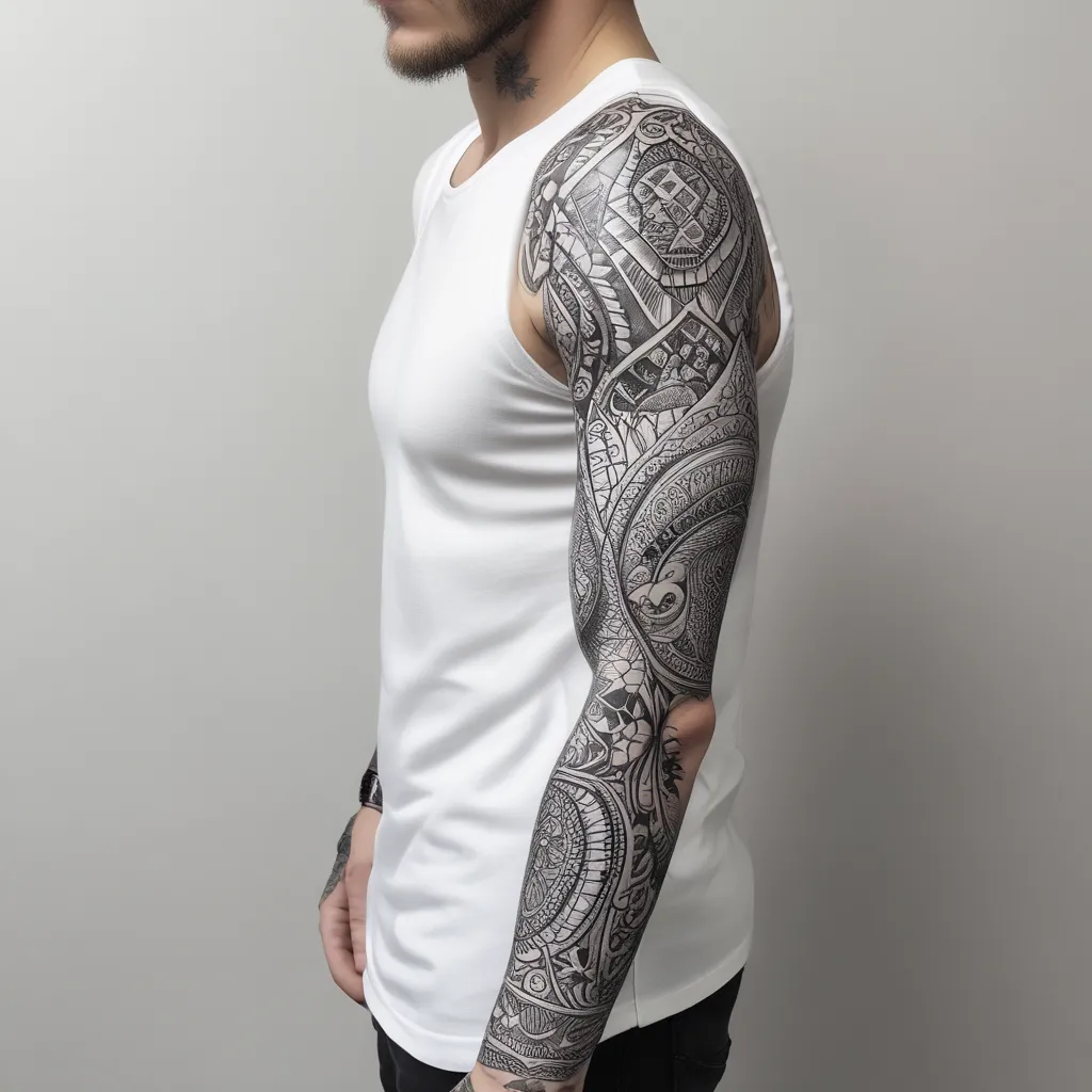 Full sleeve  tattoo