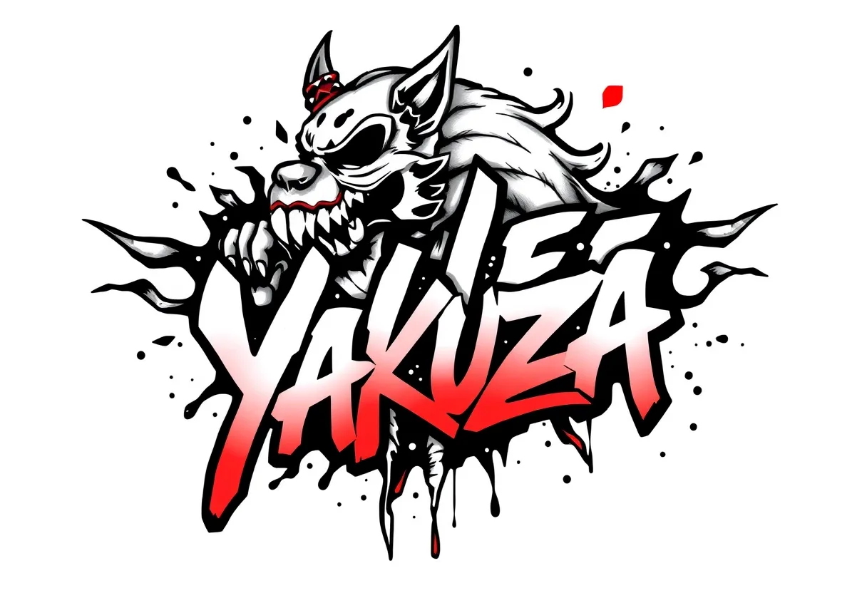 galee galee con el logo de los yakuzas tattoo