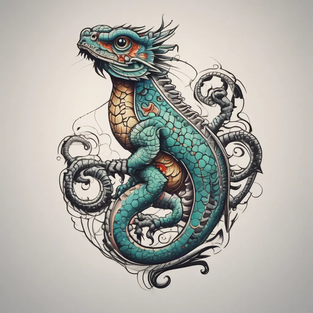 gekko tatuaggio