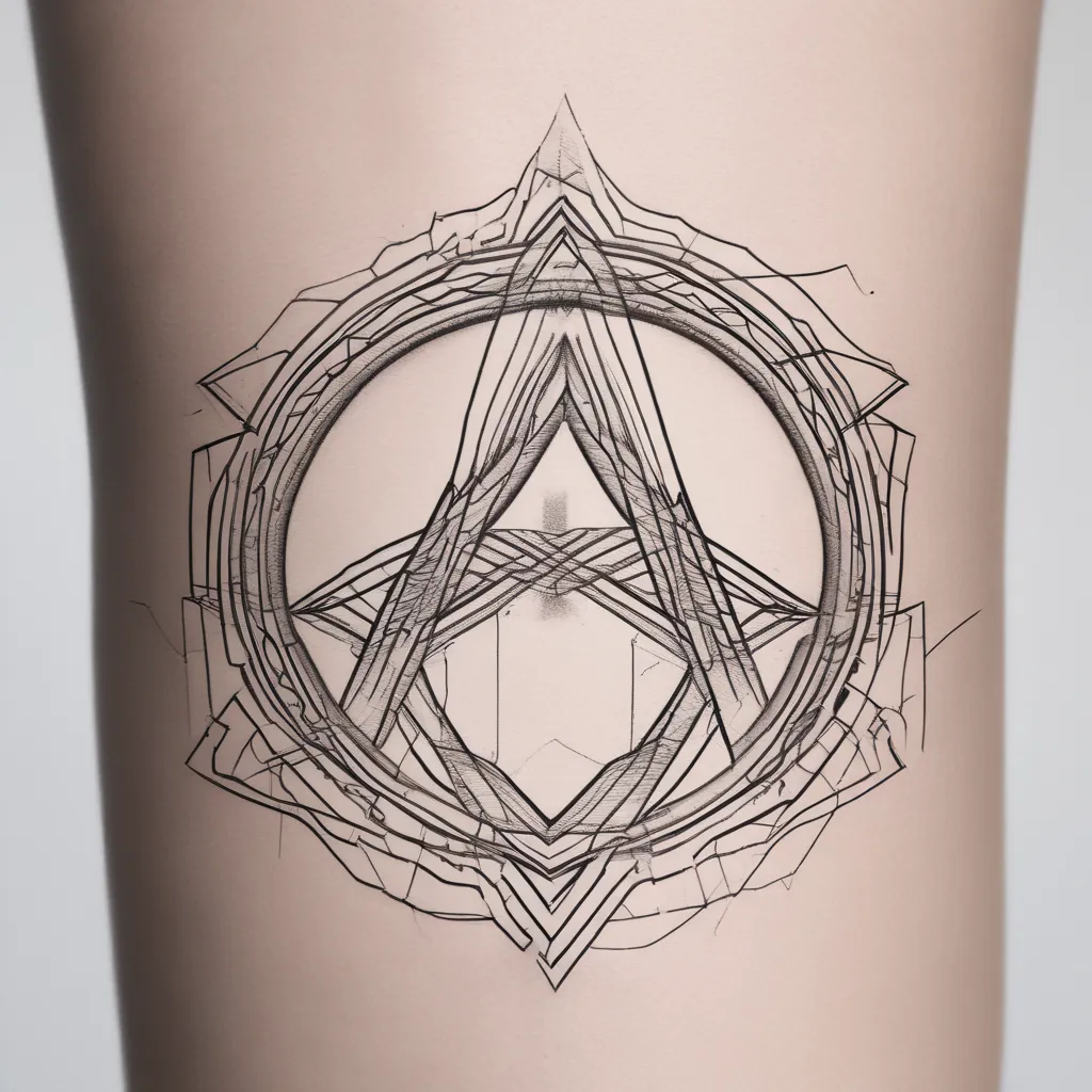 geometric, graphic, infinity, fades tatuaje