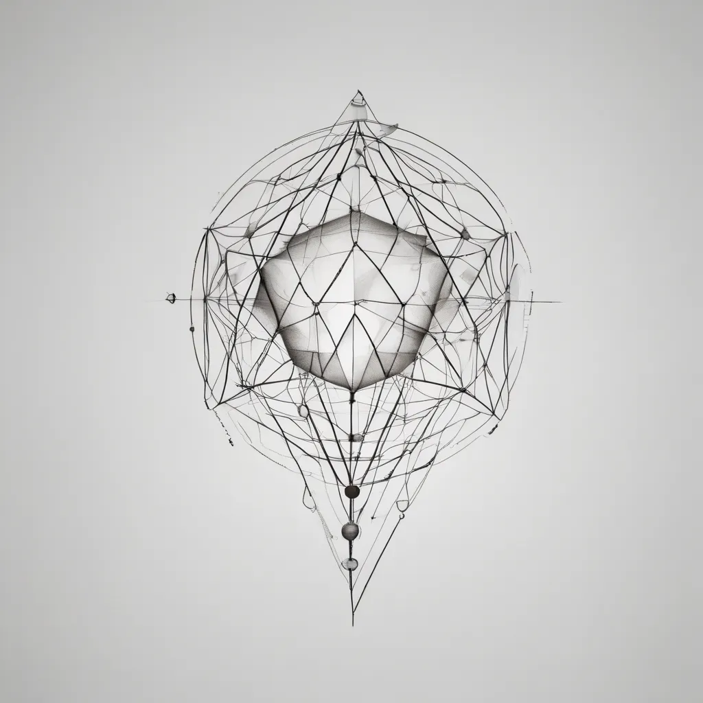 geometric space τατουάζ