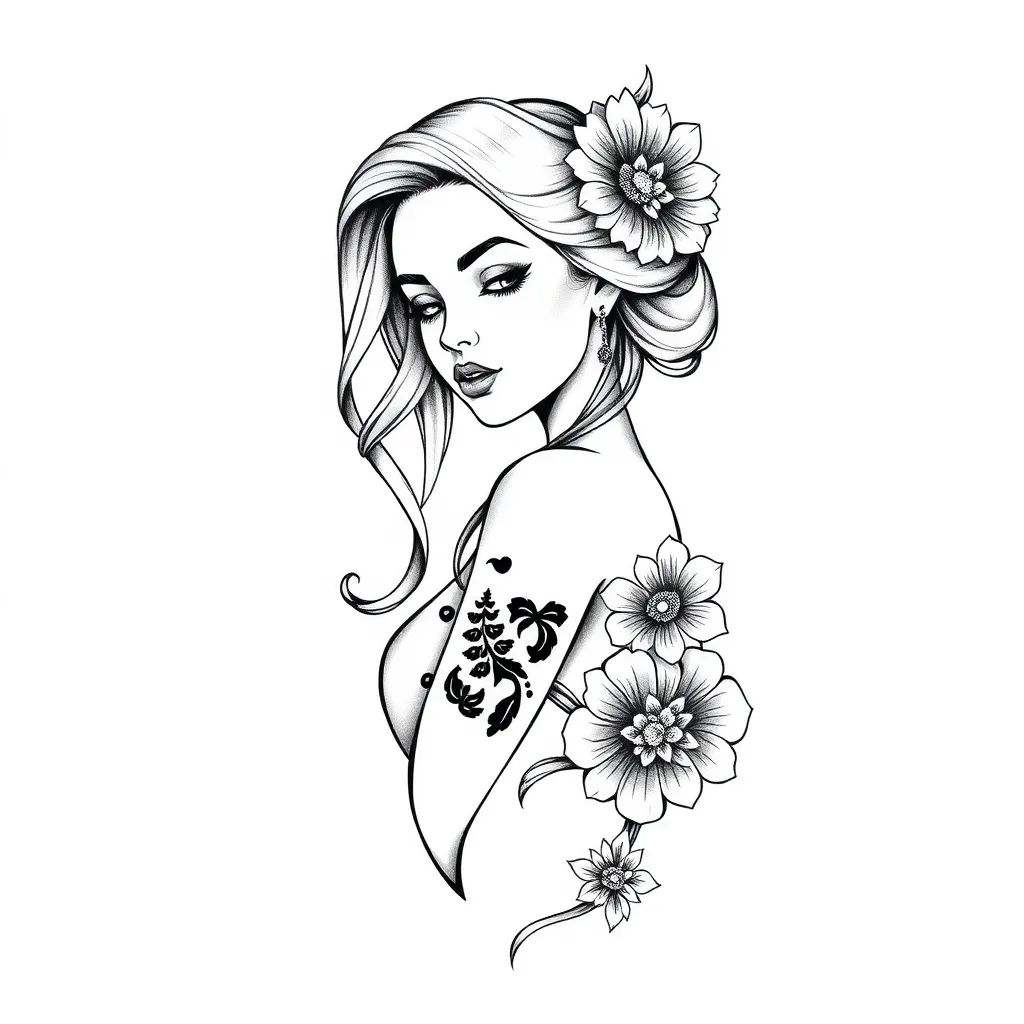 Ragazza tattoo