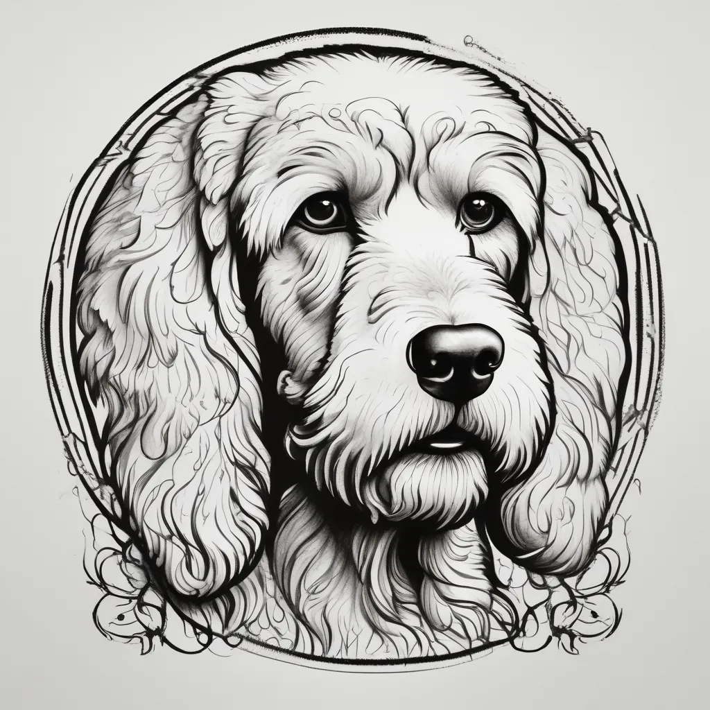 Goldendoodle tattoo