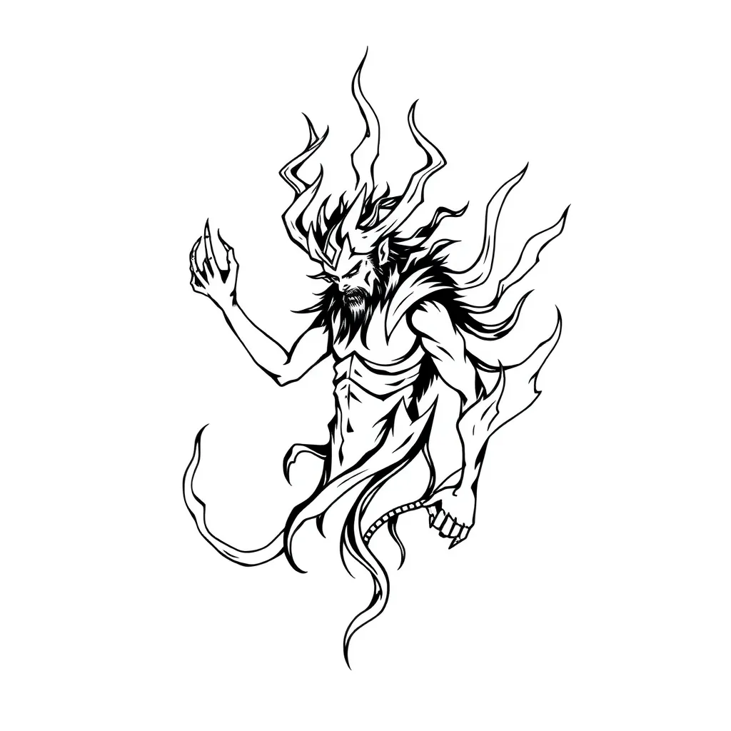 Hades in Flames tatouage