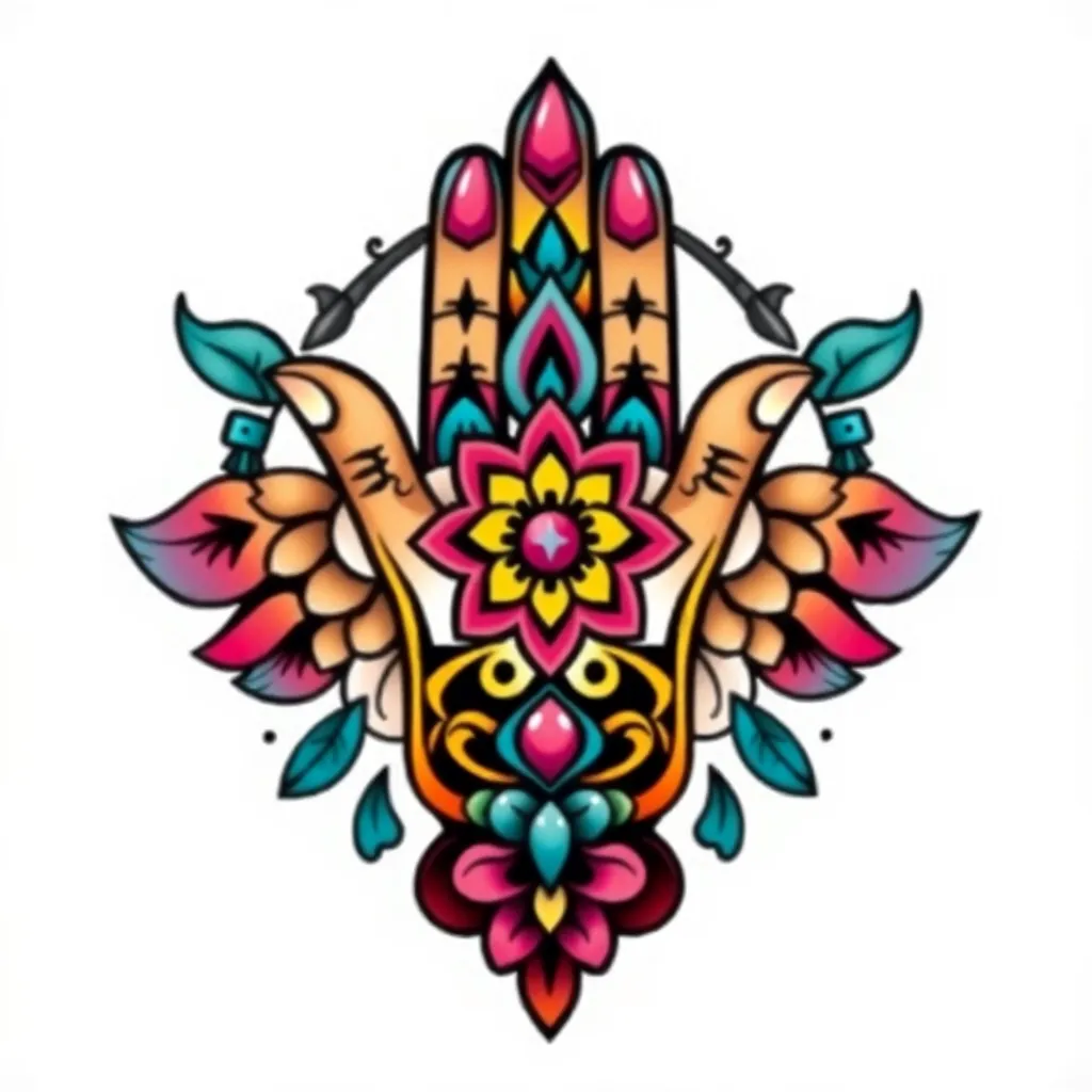 Hamsa 문신