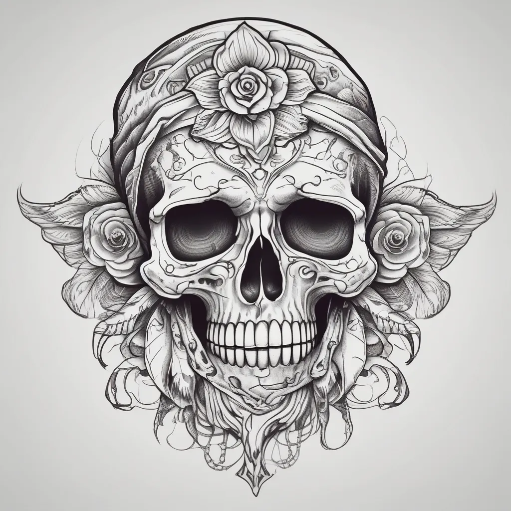 Hand skull  tatuering