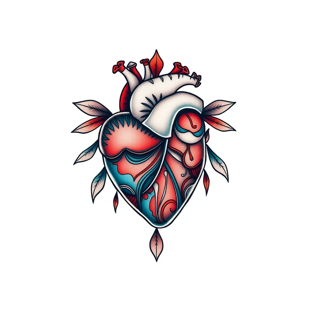 heart tatuaż