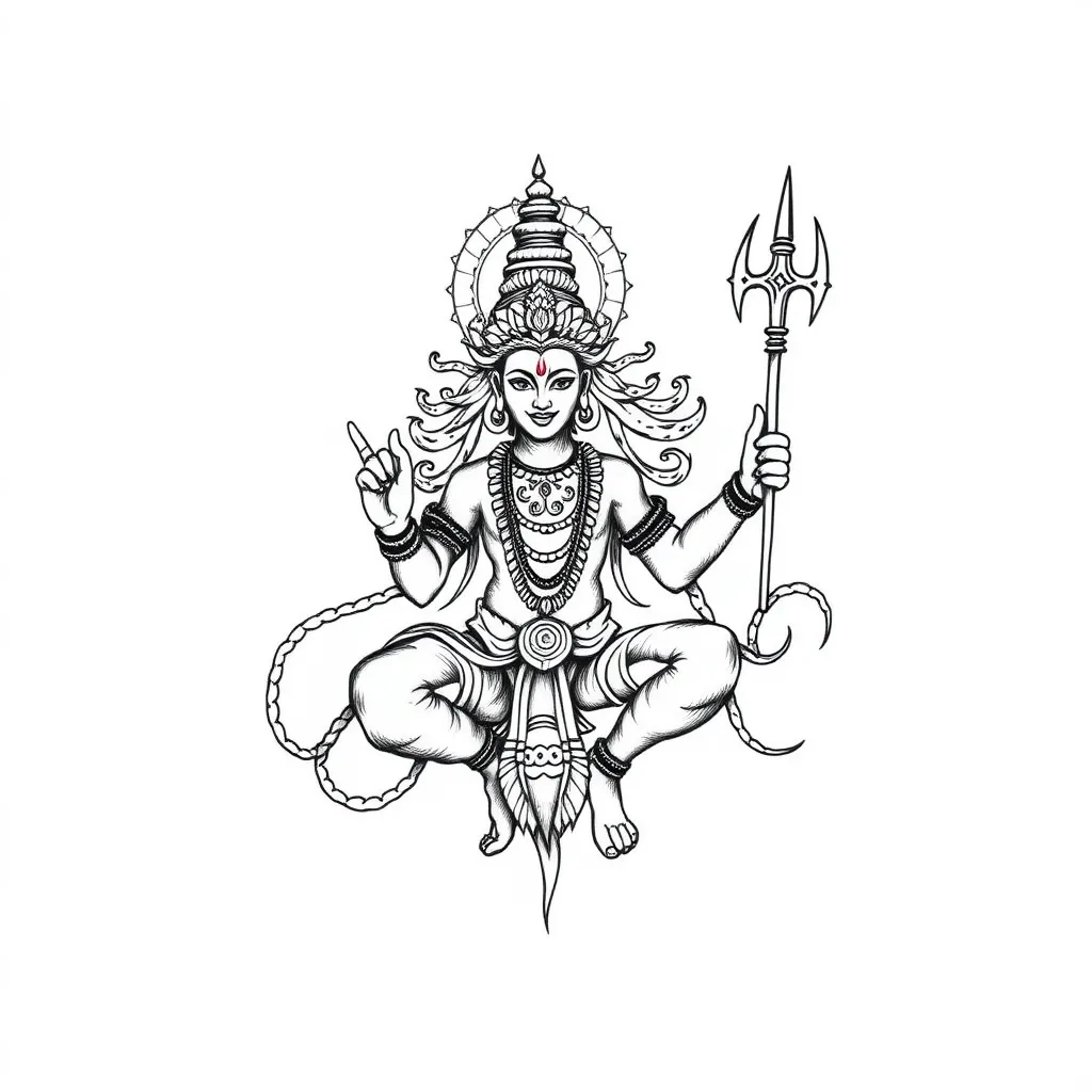 hindu mythology τατουάζ