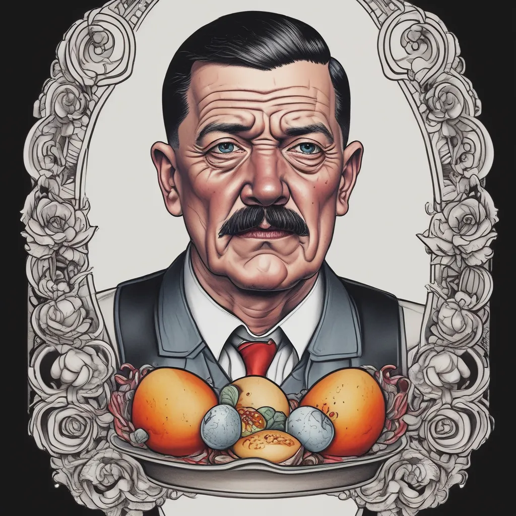 hitler eat eggs tatuaż