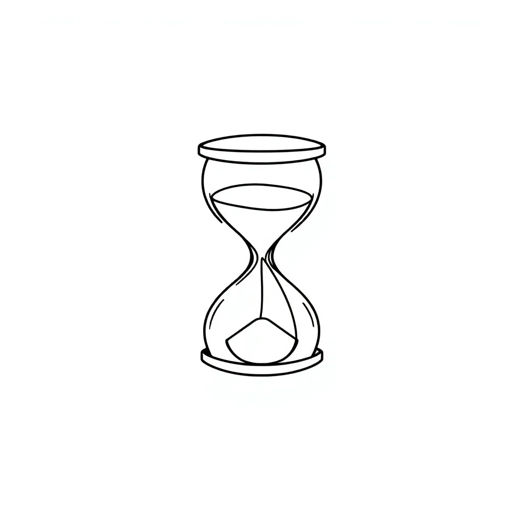 Hourglass basketball tattoo