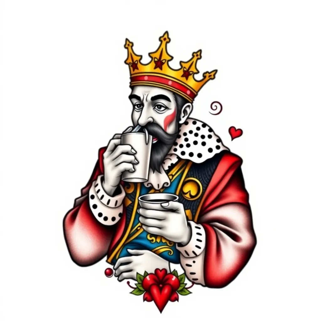 https://tattoocook.com/tattoo/king-of-neapolitan-playing-cards-drinking-coffee-35k9a41oel टैटू