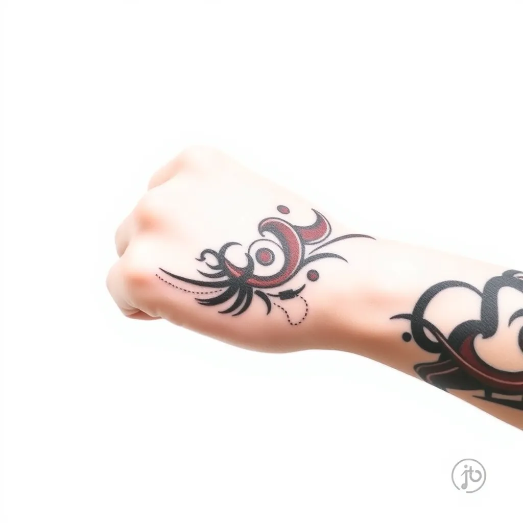 Hu-knab-ku on wrist  tatuaggio