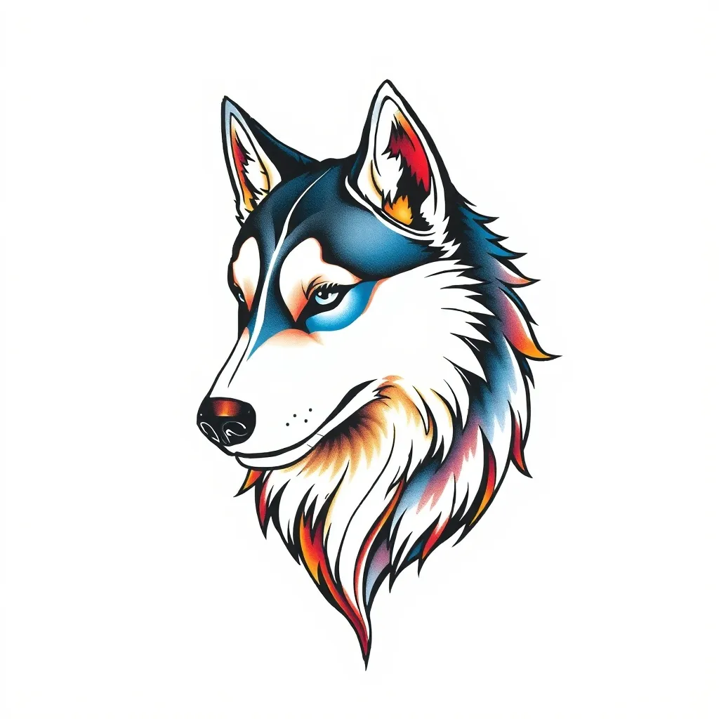 Husky tetování