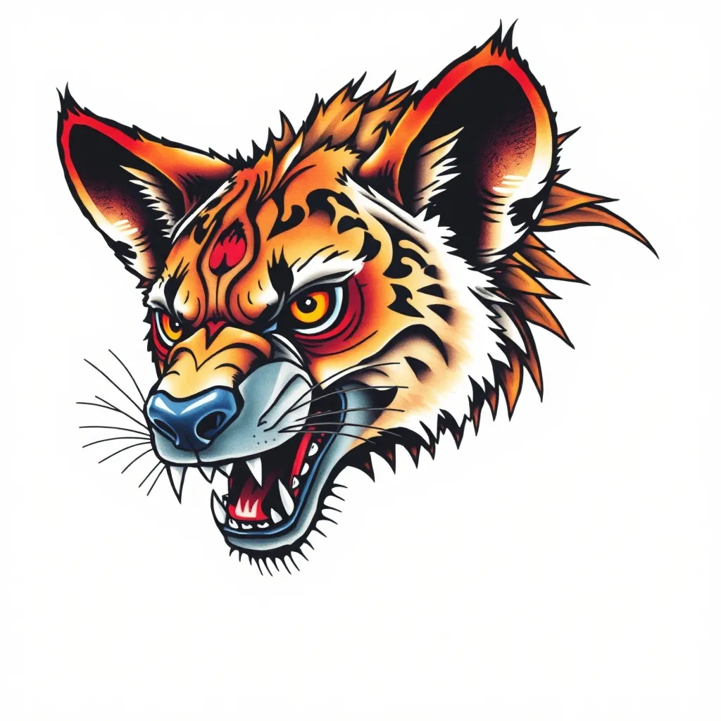 Hyena tatuagem
