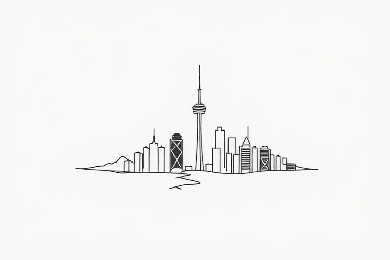 Creami un tatuaggio, deve essere un tatuaggio minimale, possibilmente astratto con tratti sottili. Lo vorrei come ricordo di Vancouver città in cui ho abitato e mi ha lasciato un segno nel cuore tatuering