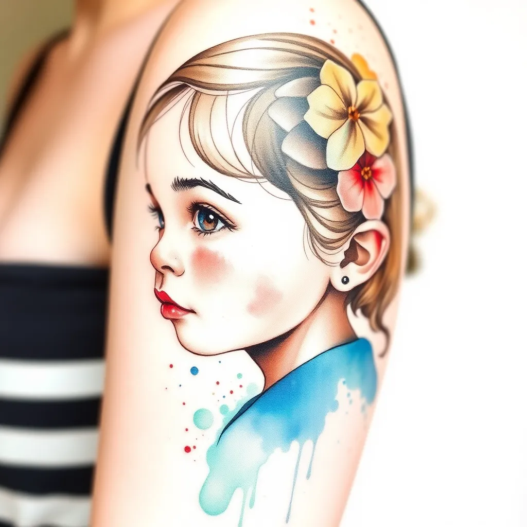 Quero homenagear minha filha Ísis de 4 anos de idade com uma tatuagem no braço  tattoo