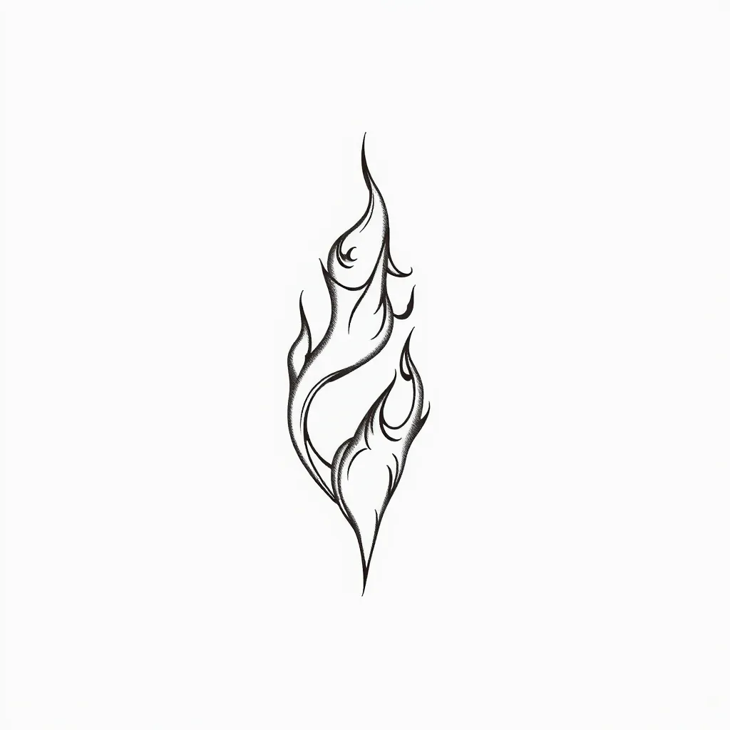Facta sum ex flamma et aëre  tatuagem