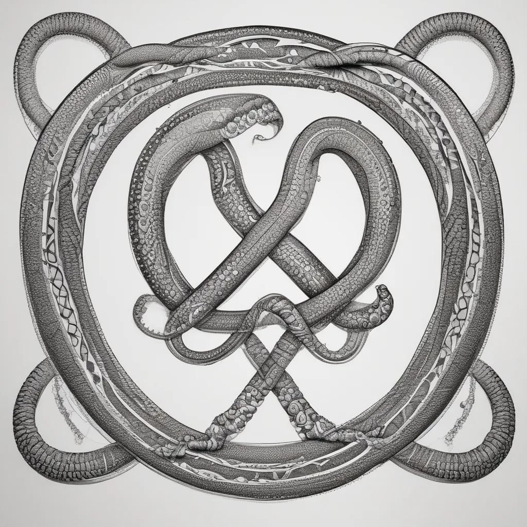 infinity sign with illusion effect tatuaż