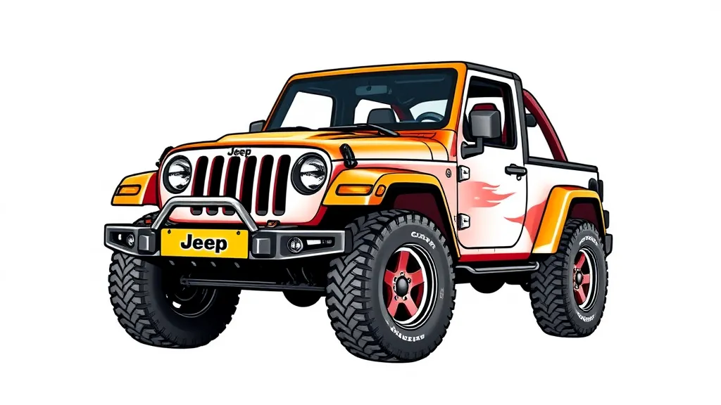 Jeep Wrangler tatuaż