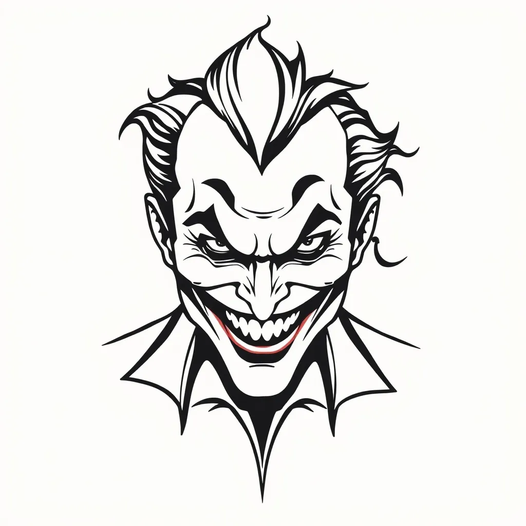 coringa sorrindo татуировка