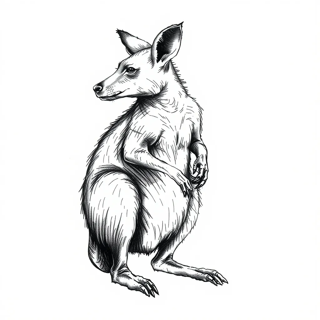 kangeroo tattoo