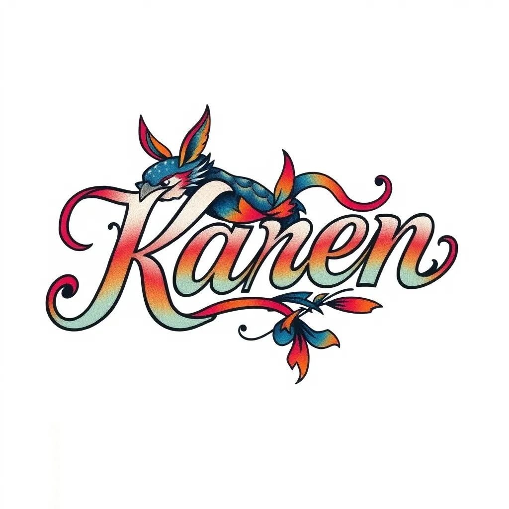 el nombre de karen tatuering