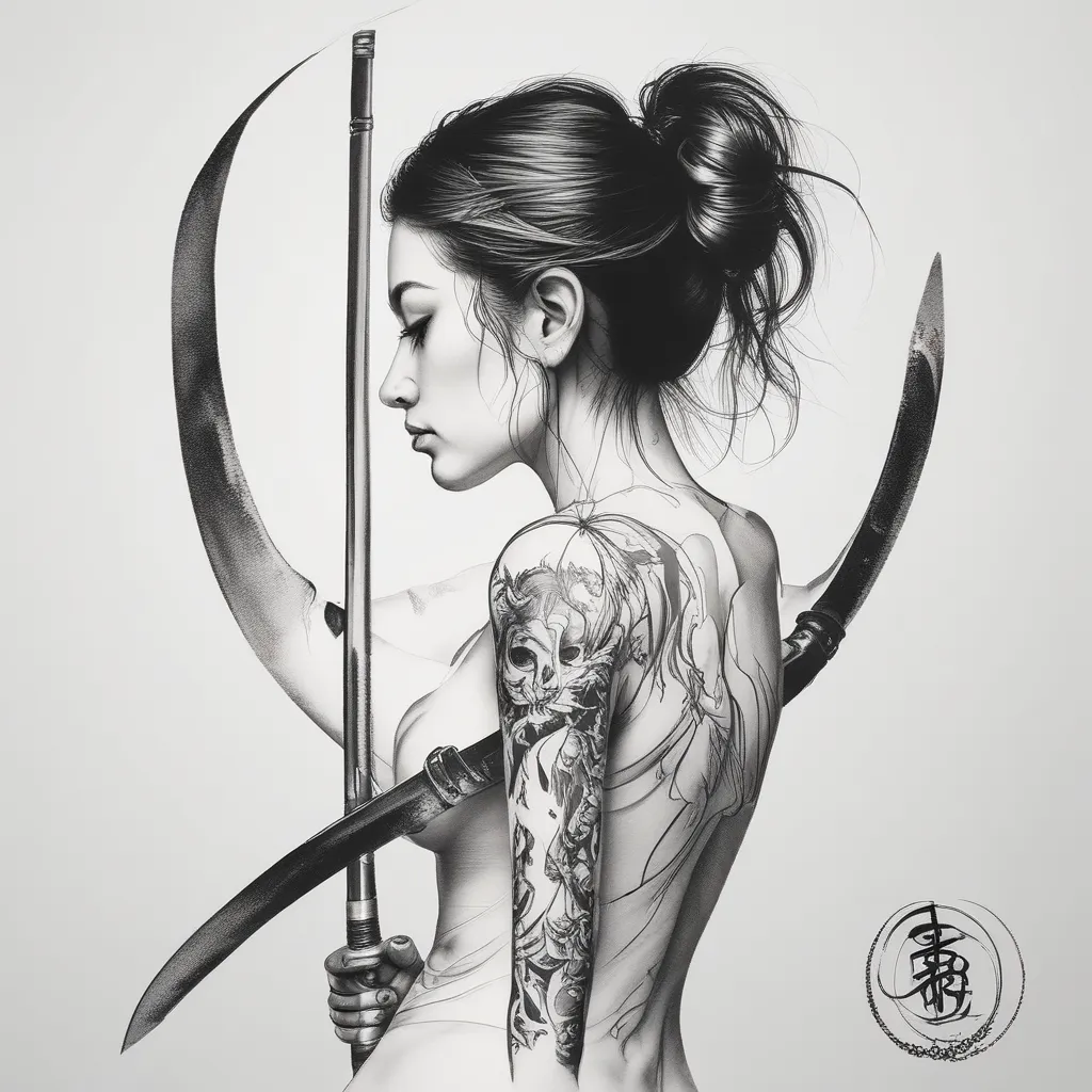 Katana tatuaje