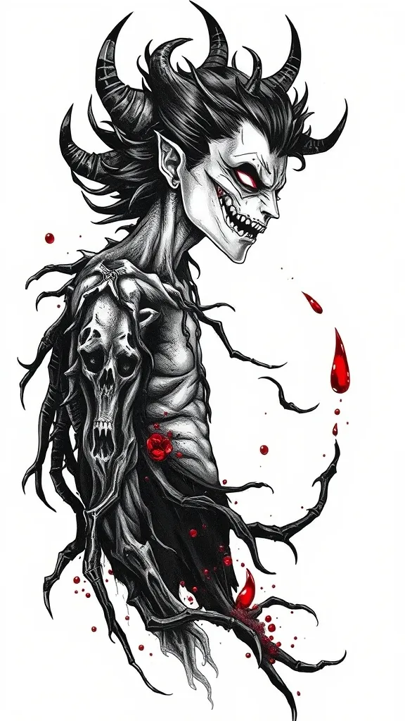 Kuromi tatuering