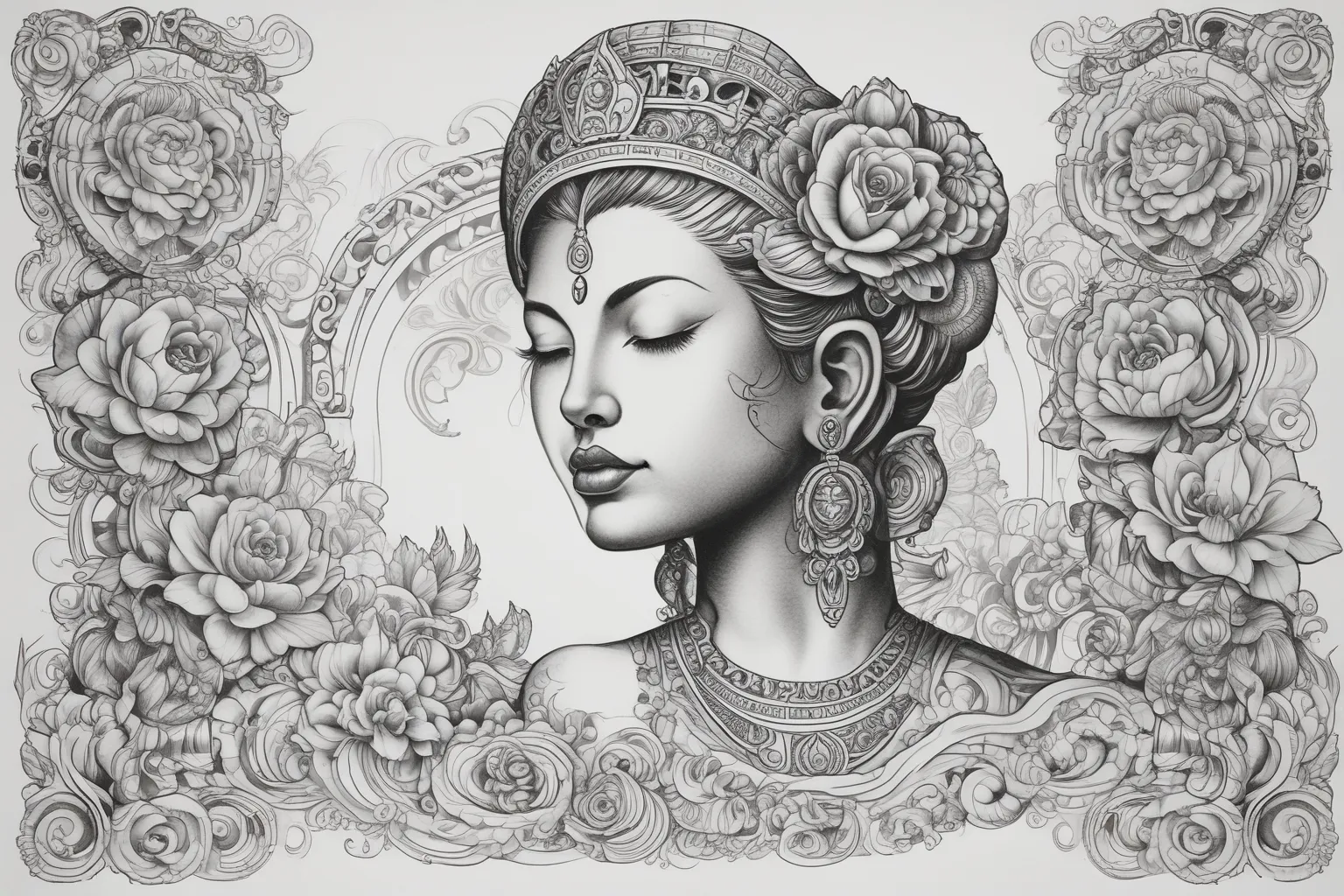 lady buddha tatuagem