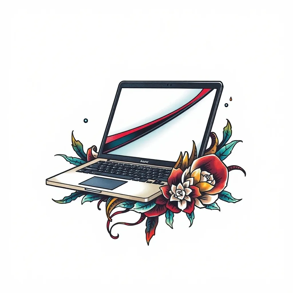 laptop tatuagem