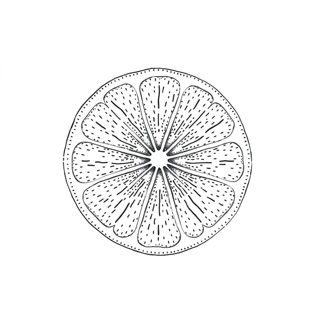 切片柠檬 dövme