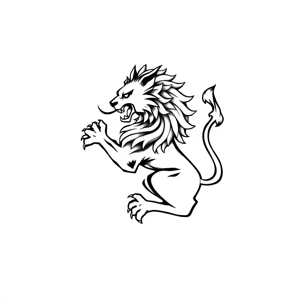 signo de leo tatuagem