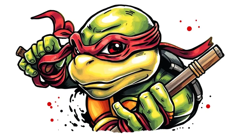Leonardo tortuga ninja  纹身