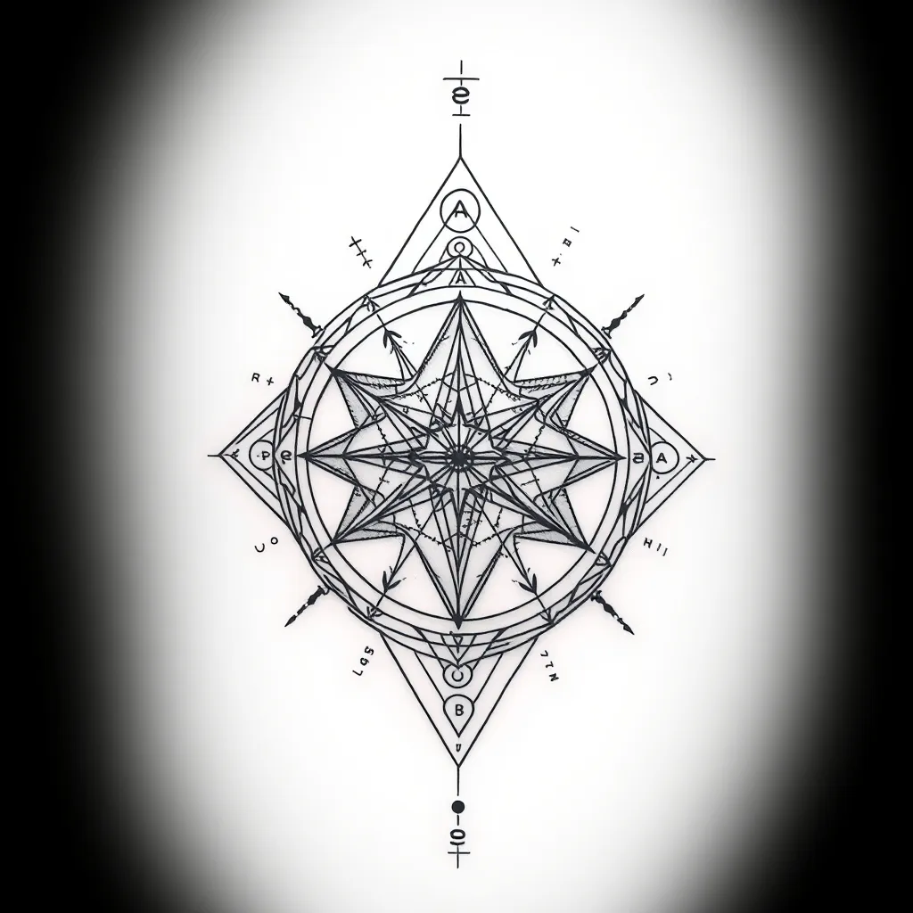 Leone ,Vesuvio ,formule scientifiche  tattoo