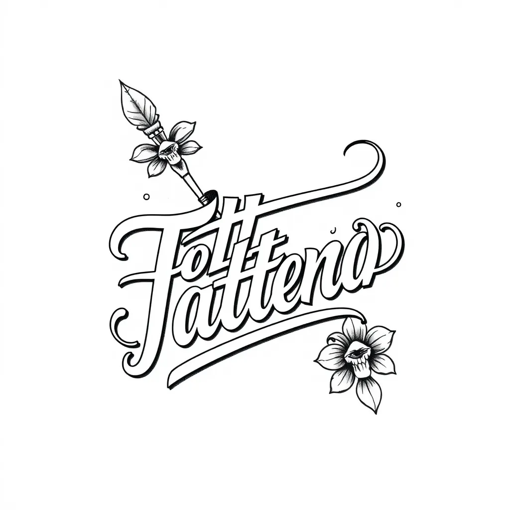 LETTERING tatuering