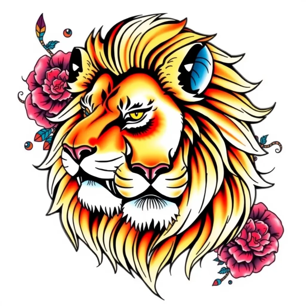 LION tatuagem