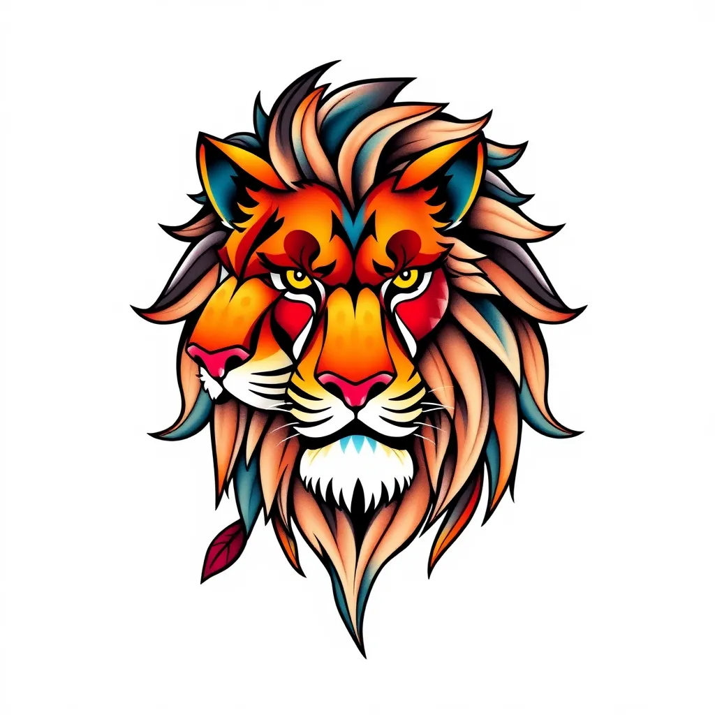 lion tatuaggio