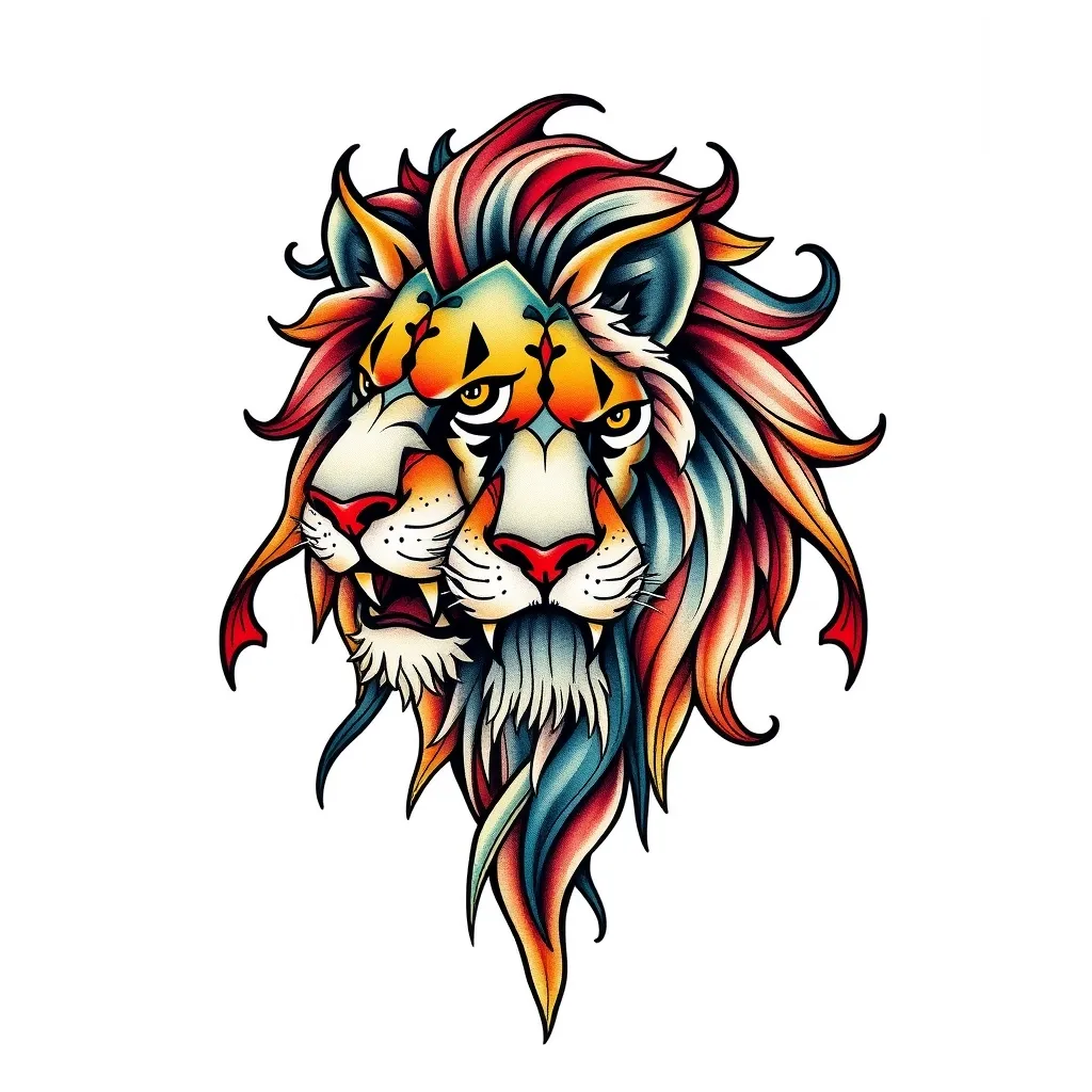 lion tatuaggio