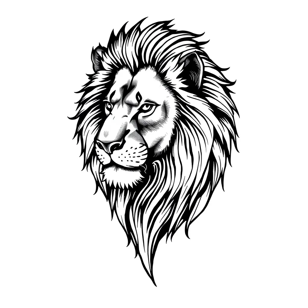 Lion tatuering