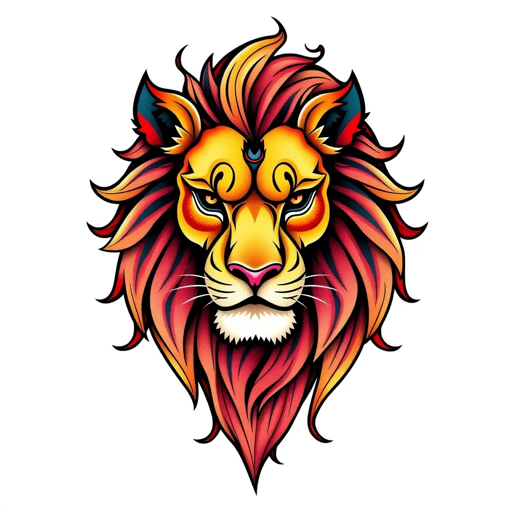 lion وشم