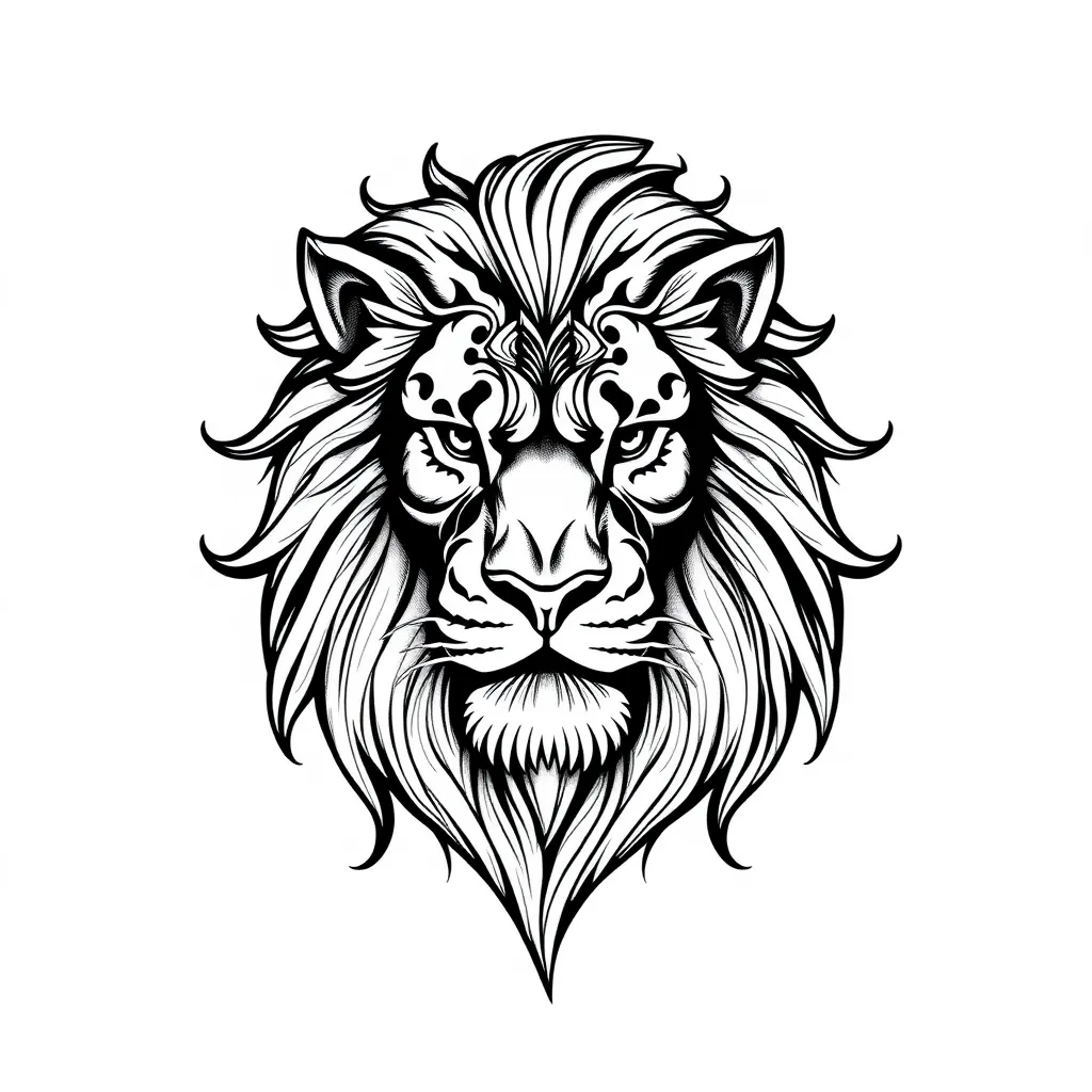 lion татуировка