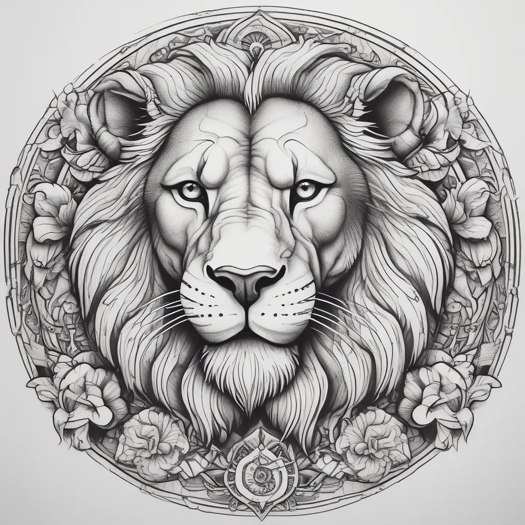 lion tatuaggio