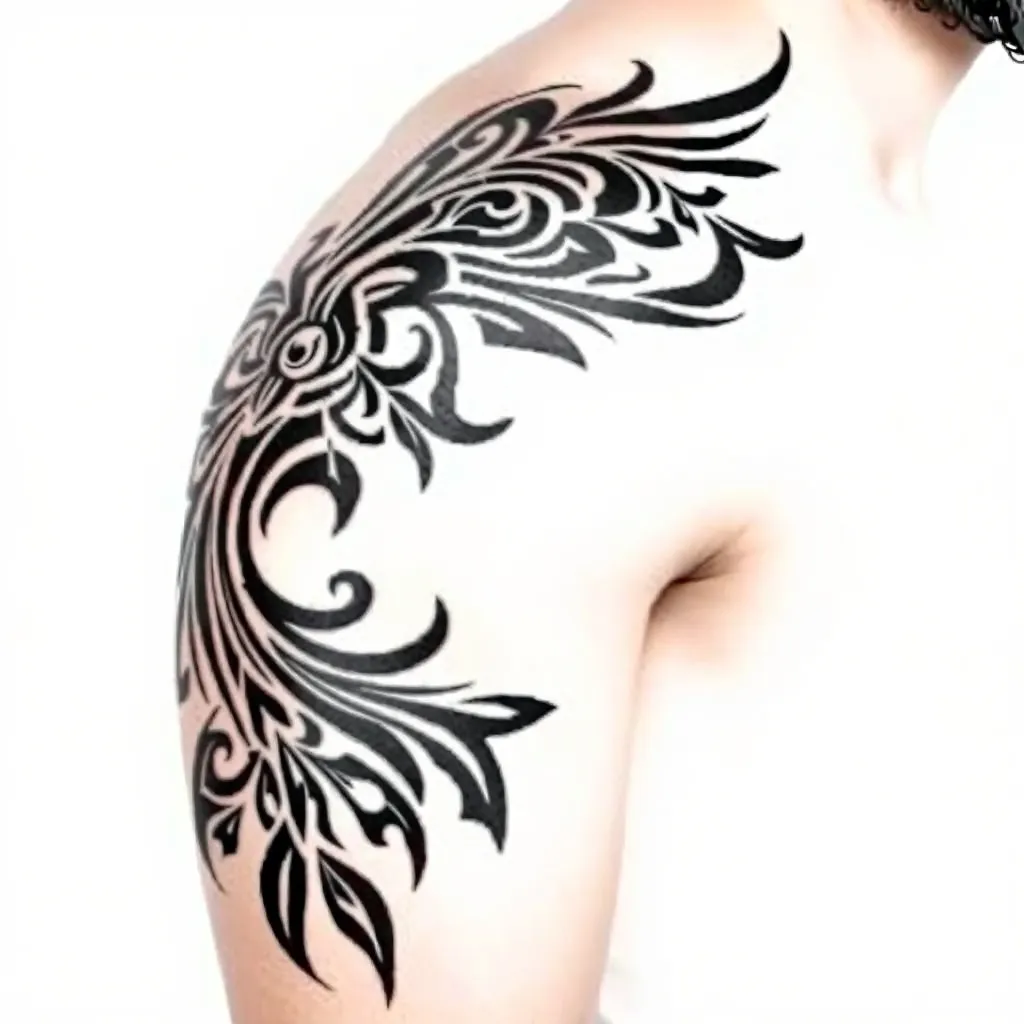 位置在右手臂内侧，要个性点的，不要太大，要黑色的，适合男生的 tatuaggio