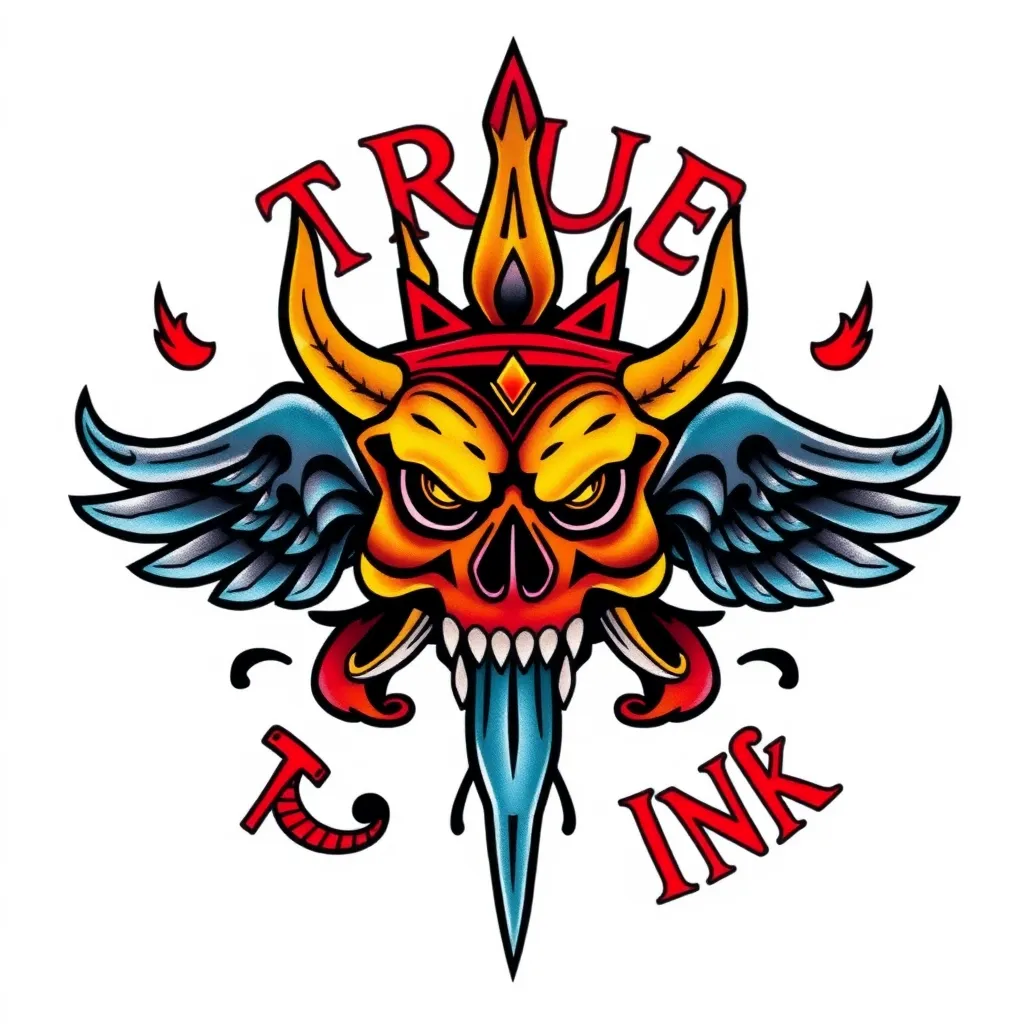 Logo für True Dees Ink 入れ墨