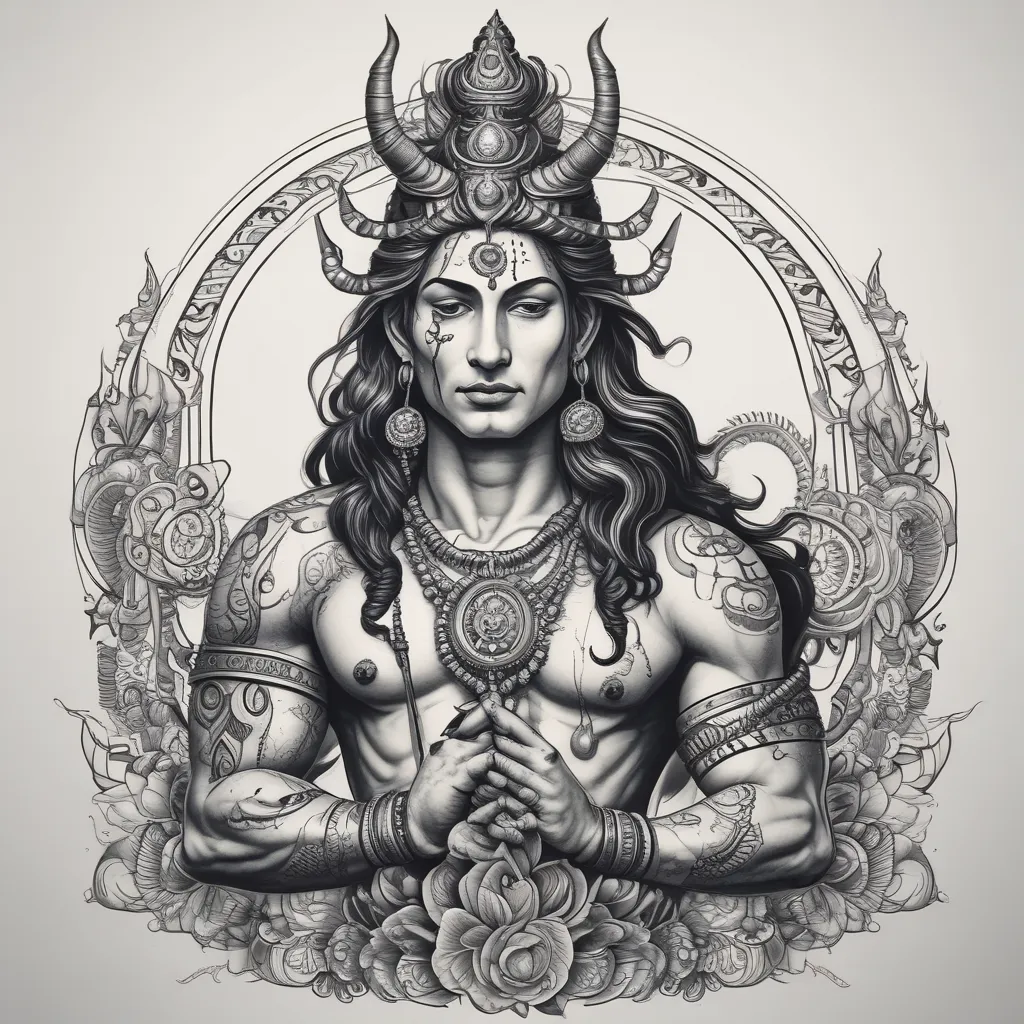 Lord shiva 문신